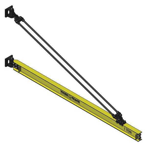 Jib Crane, Wall Mounted, 1,100 lb Capacity