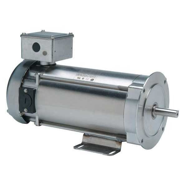 DC Washdown Motor, 1/4 HP, 11-13/16 in. L