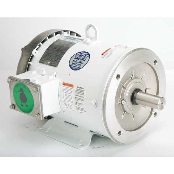 Washdown Motor, 3HP, Face/Base, 182TC Frame