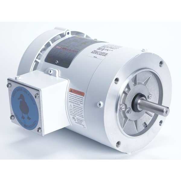 Washdown Motor, 8-15/16 in. L Less Shaft