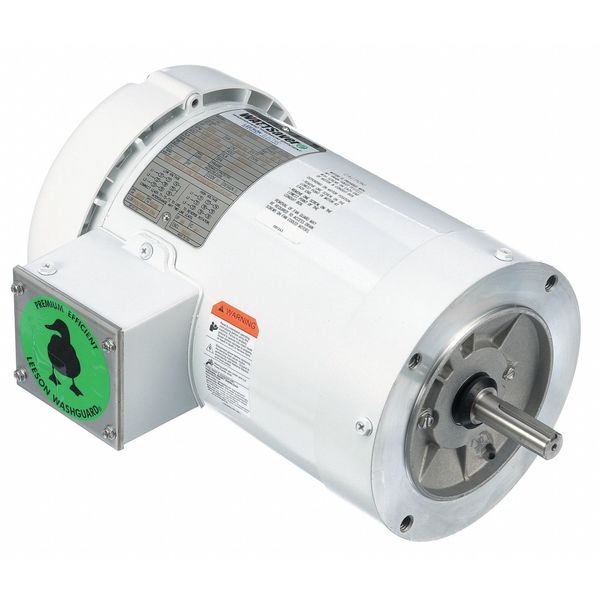 Washdown Motor, 1HP, Face Mounting, 60/50Hz