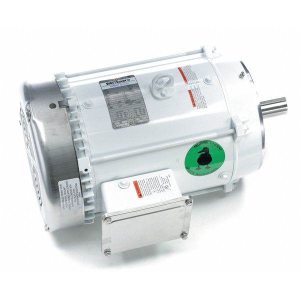 Washdown Motor, 7-1/2 HP, Face, 213TC Frame