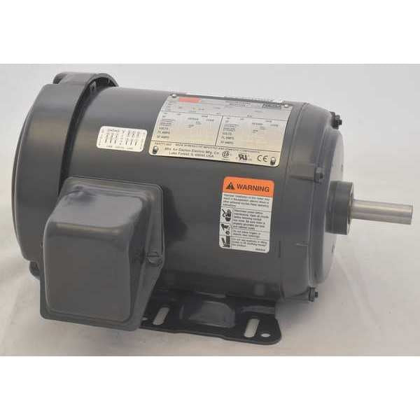 3-Phase General Purpose Motor, 2 HP, 56H Frame, 208-230/460V AC Voltage, 1,750 Nameplate RPM
