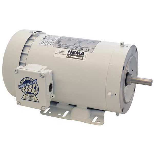 Washdown Motor, TEFC, 2 HP, 3450 rpm, 56HC