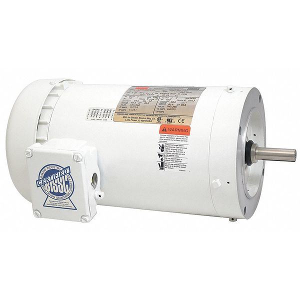 Washdown Motor, TEFC, 2 HP, 1725 rpm, 56C