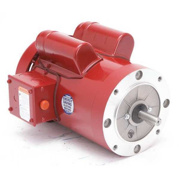 Farm Duty Motor, Capacitor-Start/Run, 1 1/2 HP, 115/208-230V AC, 1,725 Nameplate RPM, 56C Frame