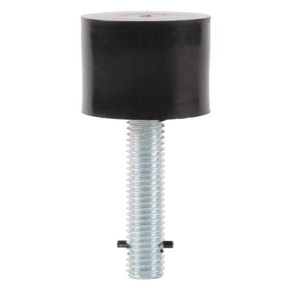 Security Door Stops, Base Steel, Black, 1-1/2