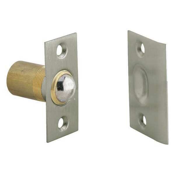 Ball Catch, Satin Nickel, 1-3/8 in.L, Brass