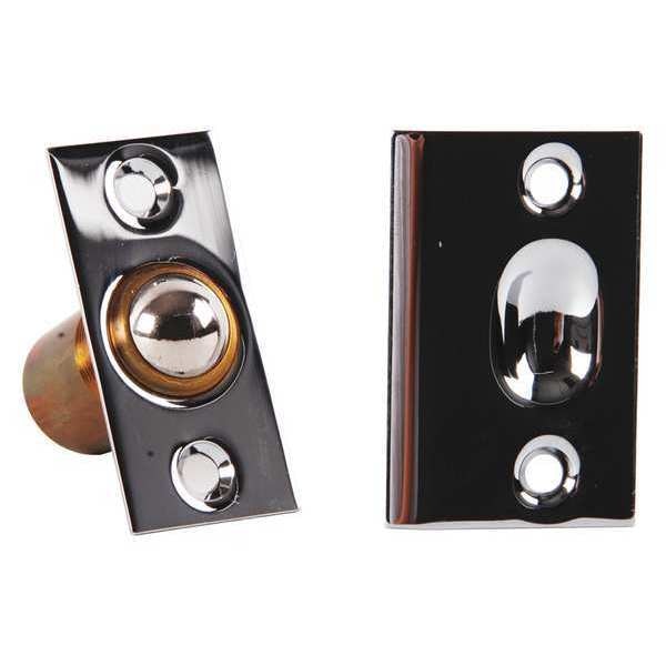 Ball Catch, Flush, Chrome, 1-3/8 in.L