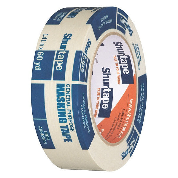 Masking Tape, 36mm W x 55m L, Crepe Paper
