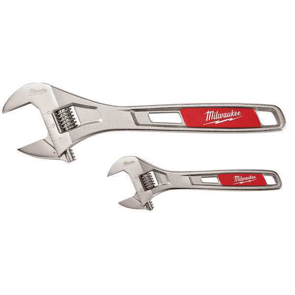 Adjustable Wrench Set, 6 in and 10 in, 2-Piece
