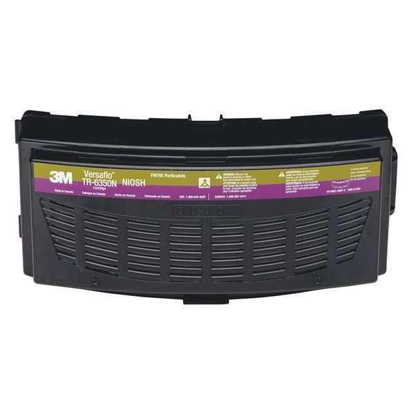 Combination Cartridge/Filter, Snap On/Off, FM, HEPA, Magenta, Olive, 5 PK, NIOSH