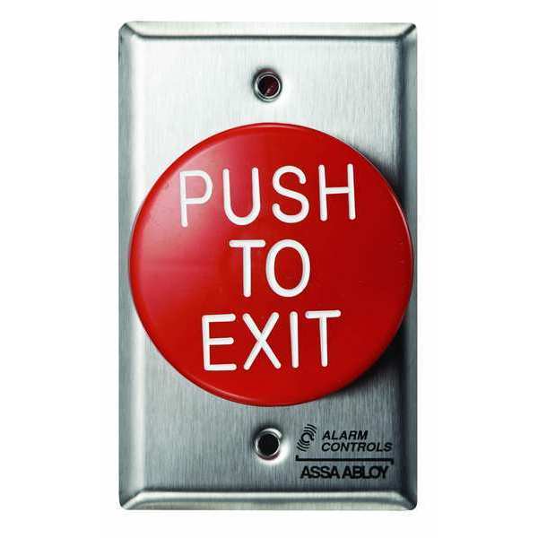 Push Button, 2-1/4 in. D, w/Face Plate