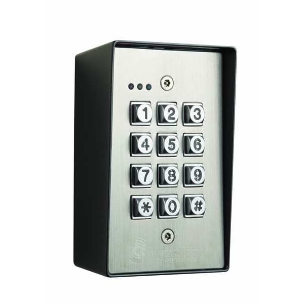 Access Control Keypad, 4-7/8in H, SS