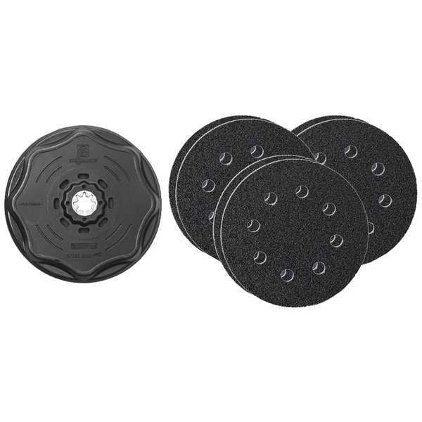 Oscillating Sanding Pad w/Paper, 4-1/2In