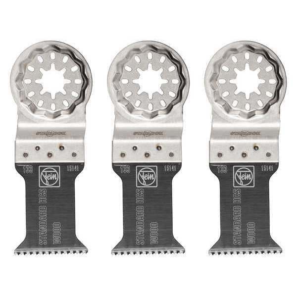 Saw Plunge Blades, Stl, 1-3/8in. Size, PK3