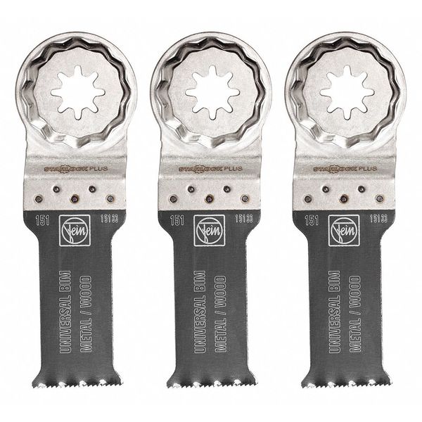 Saw Blades, Bi-Metal, 1-1/8 in. Size, PK3
