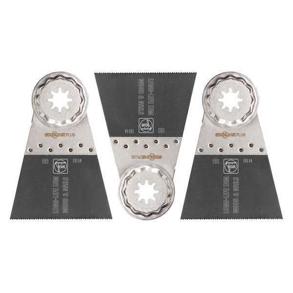 Oscillating Saw Blades, 2-9/16In, PK3