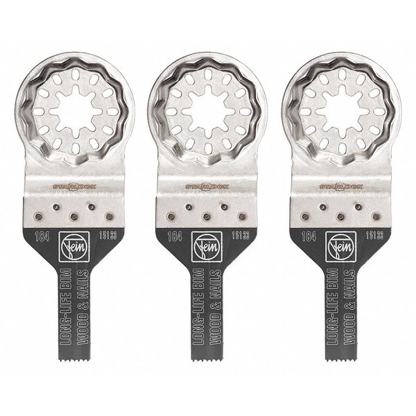 Oscillating Blades, 3/8, 3-51/64In L, PK3