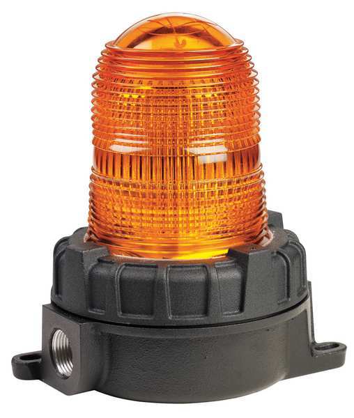 Warning Light, Strobe, Amber, 120VAC