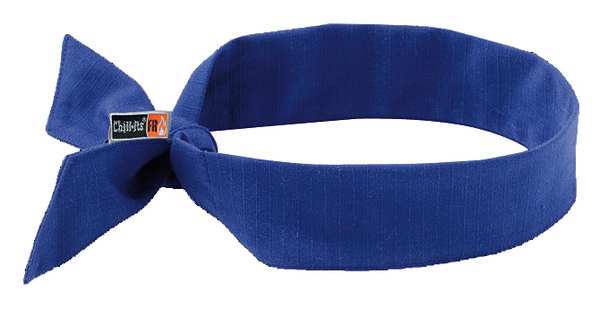 Flame Resistant Cooling Bandana, Blue, Cotton