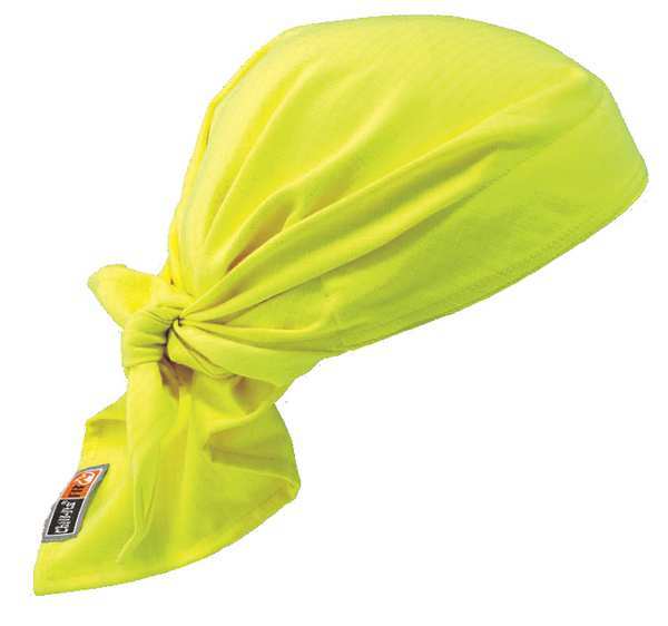 Flame Resistant Cooling Bandana, Hi-Vis Lime, Cotton