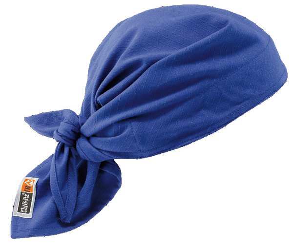 Flame Resistant Cooling Bandana, Blue, Cotton