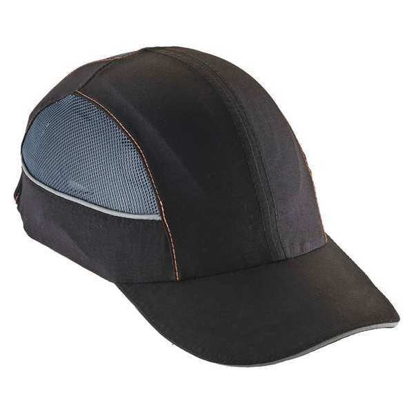 Bump Cap w/LED Light, Long Brim, Black