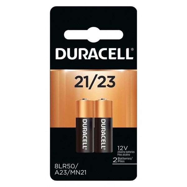 Battery, Size 21/23, Alkaline, 12V, PK2