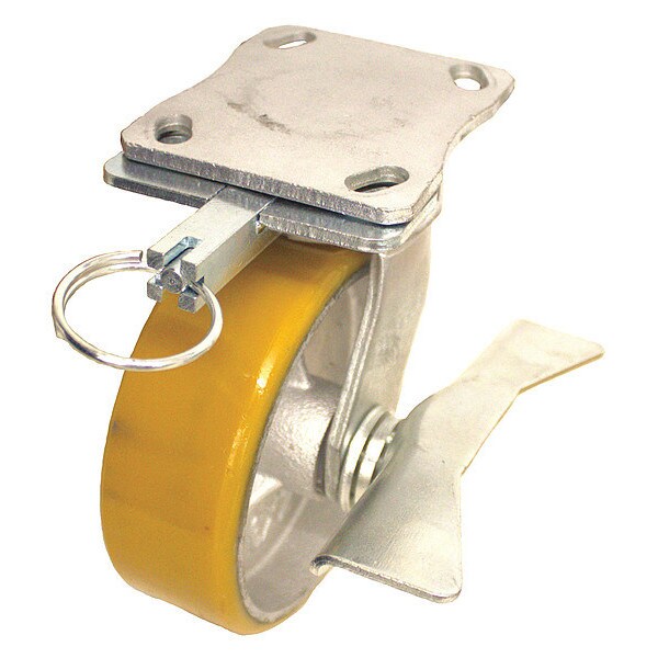 Plate Caster, 1250 lb. Ld Rating, Ball