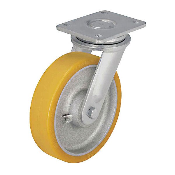 Plate Caster, 2425 lb. Ld Rating, Ball