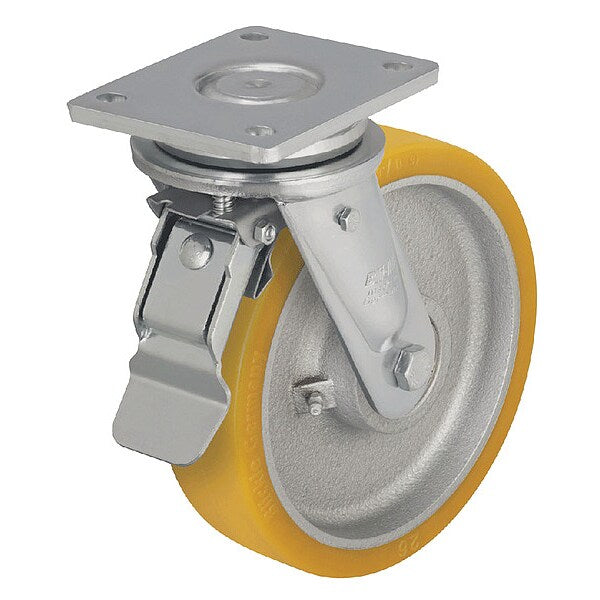 Plate Caster, 2425 lb. Ld Rating, Ball