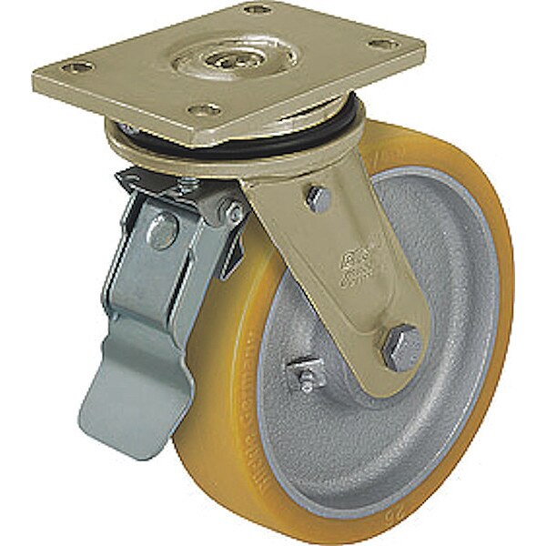 Plate Caster, 3965 lb. Ld Rating, Ball