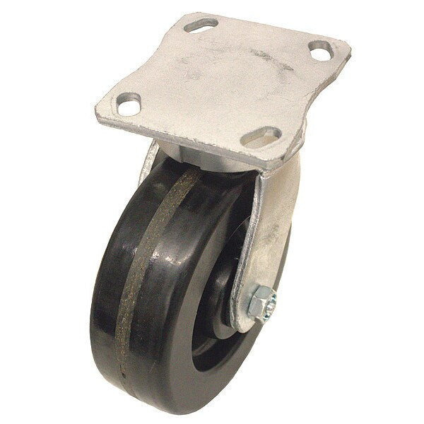 Plate Caster, 1200 lb. Ld Rating, Roller