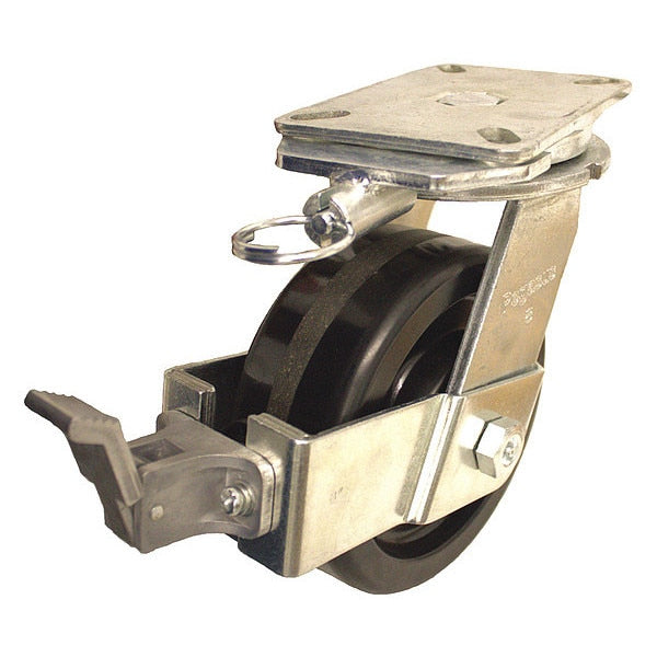 Standard Plate Caster, Swivel, 2000 lb.