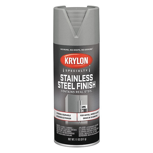 Spray Paint, Silver Metallic, Stainless Steel, 11 oz