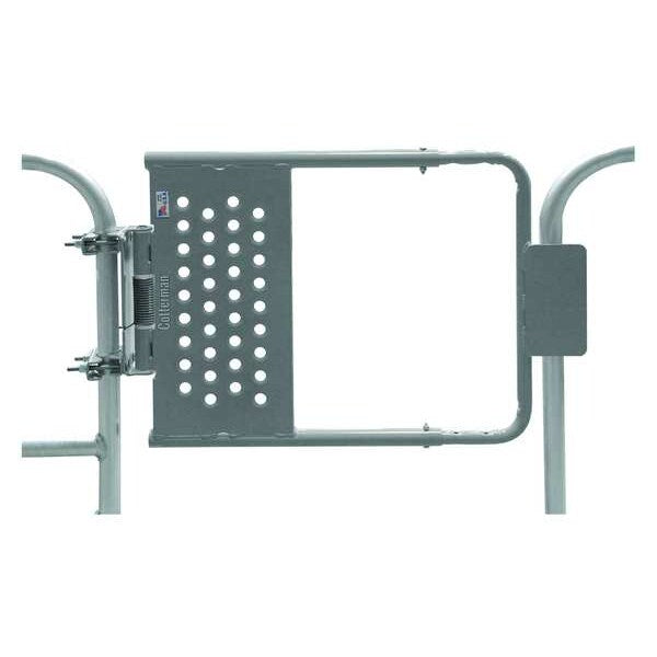 Safety Gate, Gray, Powder Coated, Steel