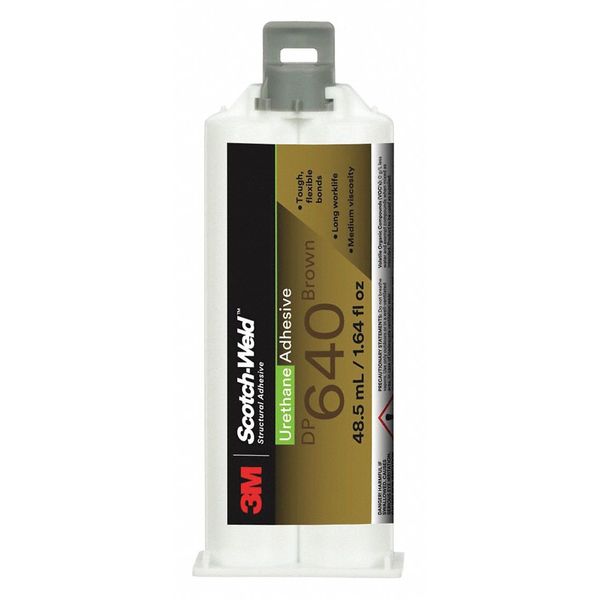 Adhesive, DP640 Series, Light Brown, Dual-Cartridge