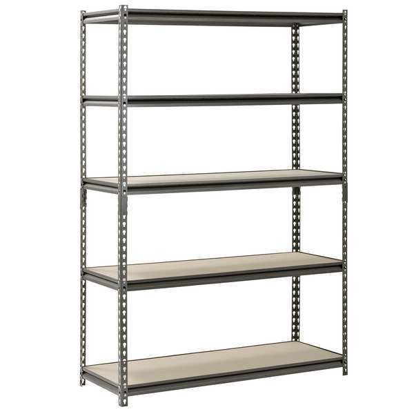 Freestanding Bulk Storage Rack, 18 in D, 48 in W, 5 Shelves