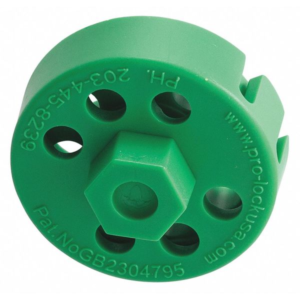 Cable Lockout, Green, Nylon