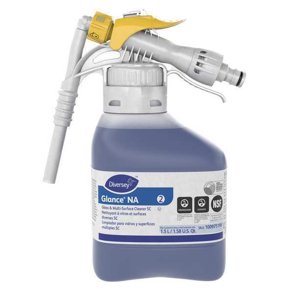 Liquid Glass and Multi-Surface Cleaner Concentrate, Blue, Unscented