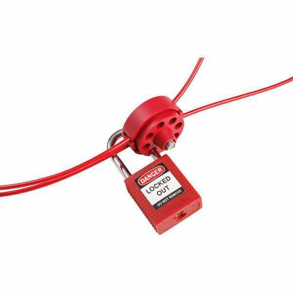 Cable Lockout, Clear, 164 ft. L Cable
