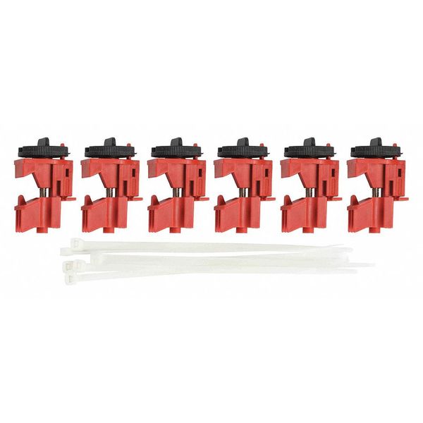 Multi-Pole Breaker Lockout, Red, 2-1/8