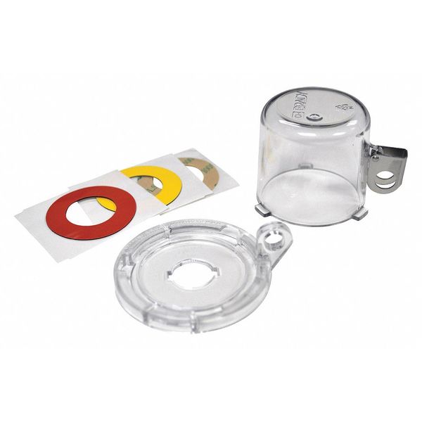 Push Button Lockout, Clear, 2-1/2
