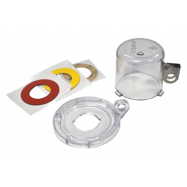 Push Button Lockout, Clear, 2-1/2