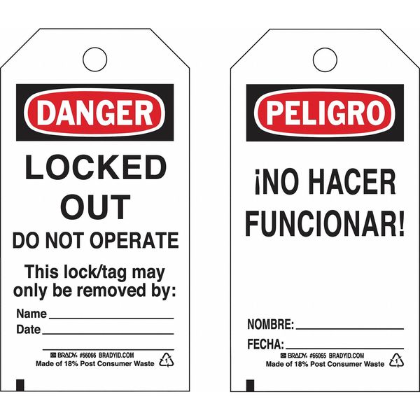 Lockout Tag, 5-3/4