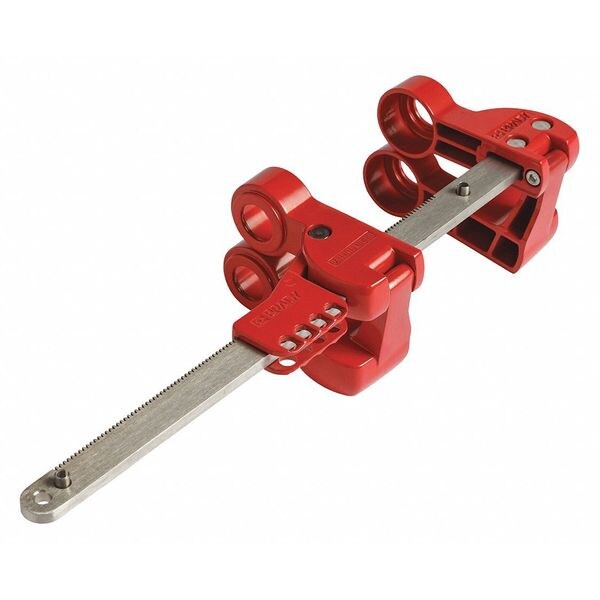 Blind Flange Lockout Device, Red