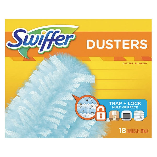 Duster Refill, Dust Lock Fiber, Blue, PK4