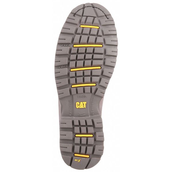 Size 6-1/2 Women's 8 in Work Boot Steel Work Boot, Gray