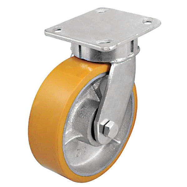 Plate Caster, 1200 lb. Ld Rating, Ball